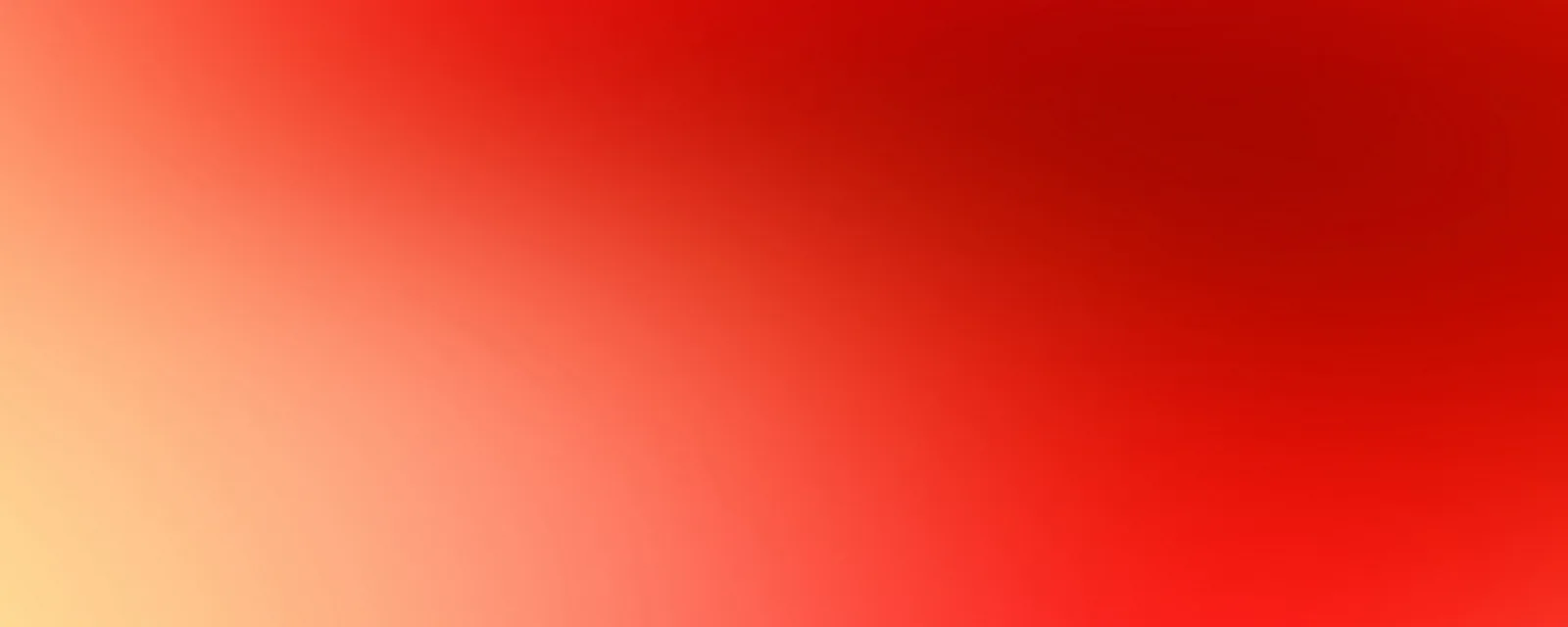 Weicher Farbverlauf von hellem Gelb unten links über Korallrot bis zu dunklem Rot oben rechts, ohne erkennbare Motive.