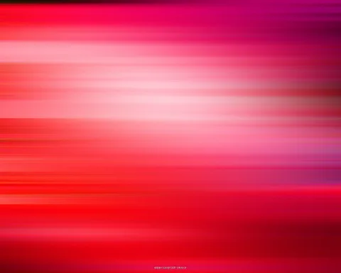 Abstrakte Fläche aus horizontalen, verwischten Streifen in Rot, Rosa und Violett, die von hellen Bändern in der Mitte bis zu dunklen Rottönen am unteren Rand reichen.