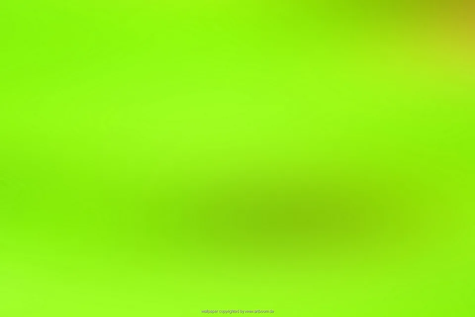 Unscharfer Farbverlauf in Limettengrün, in der Bildmitte eine dunklere grüne Fläche und oben rechts ein gelblicher Schimmer.