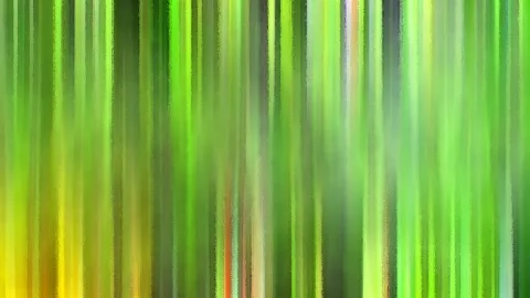 Abstrakte vertikale Streifen in Grün und Gelb mit verwischten Kanten, am unteren Rand leuchtend gelb.