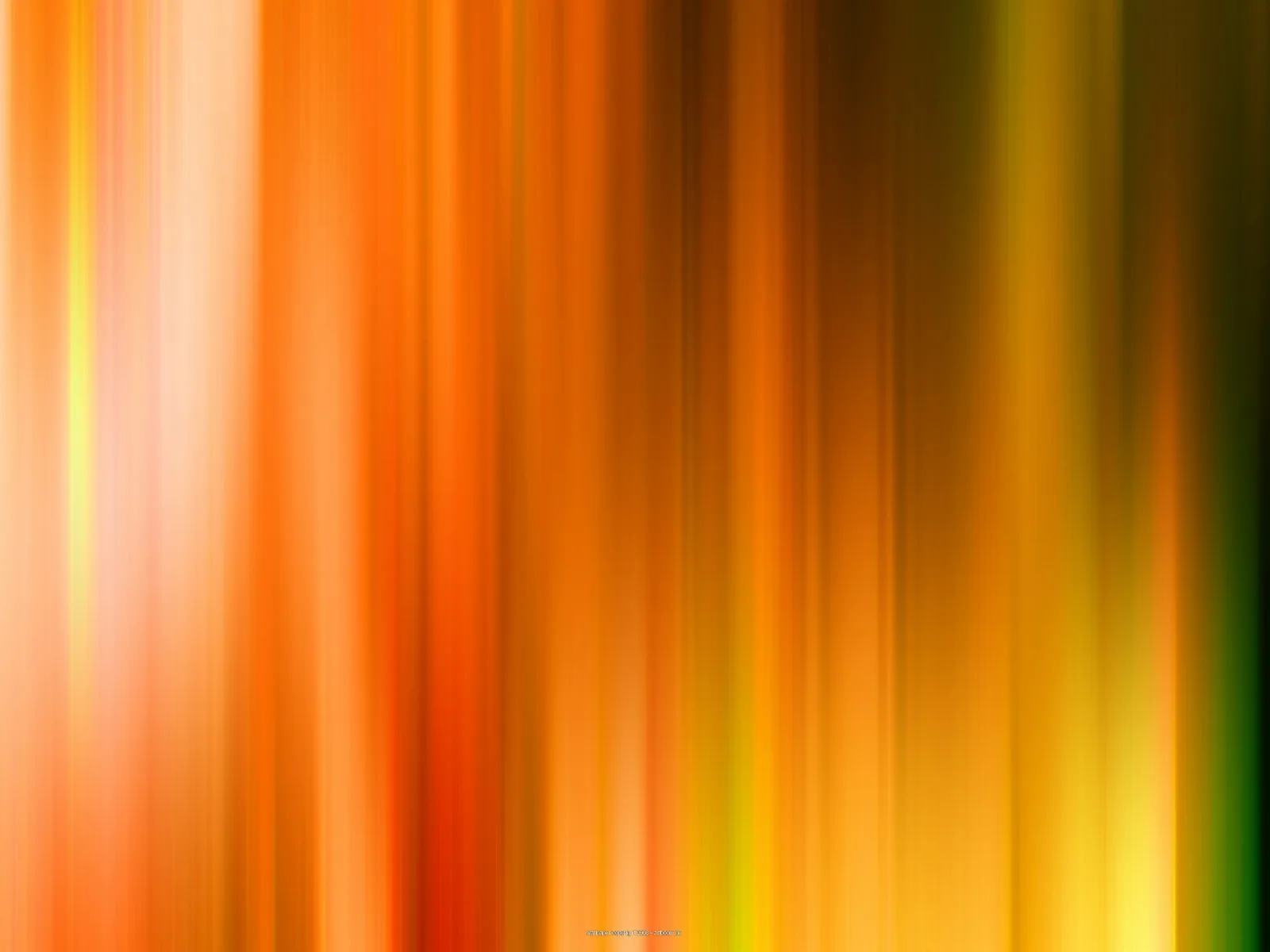 Abstraktes Bild aus vertikalen, unscharfen Streifen in Orange, Gelb, Braun und Dunkelgrün, zum rechten Rand hin dunkler.
