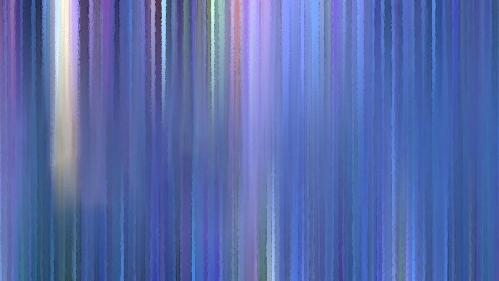 Abstraktes Bild aus vertikalen, weich verlaufenden Streifen in Blau, Lila und Violett, links ein heller cremefarbener Lichtstreifen.