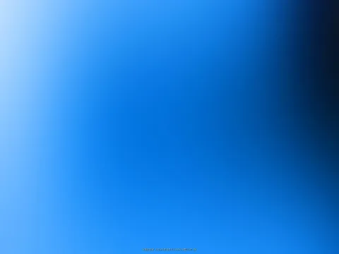 Ein gleichmäßiger Farbverlauf von hellem Blau links oben über kräftiges Blau in der Mitte zu fast schwarzem Dunkelblau rechts oben, unten etwas heller.