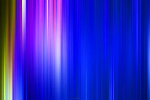 Abstrakte vertikale Streifen in Blau, Violett und Pink, links von Gelb und Olivgrün durchzogen, nach rechts in dunkleres Blau übergehend.
