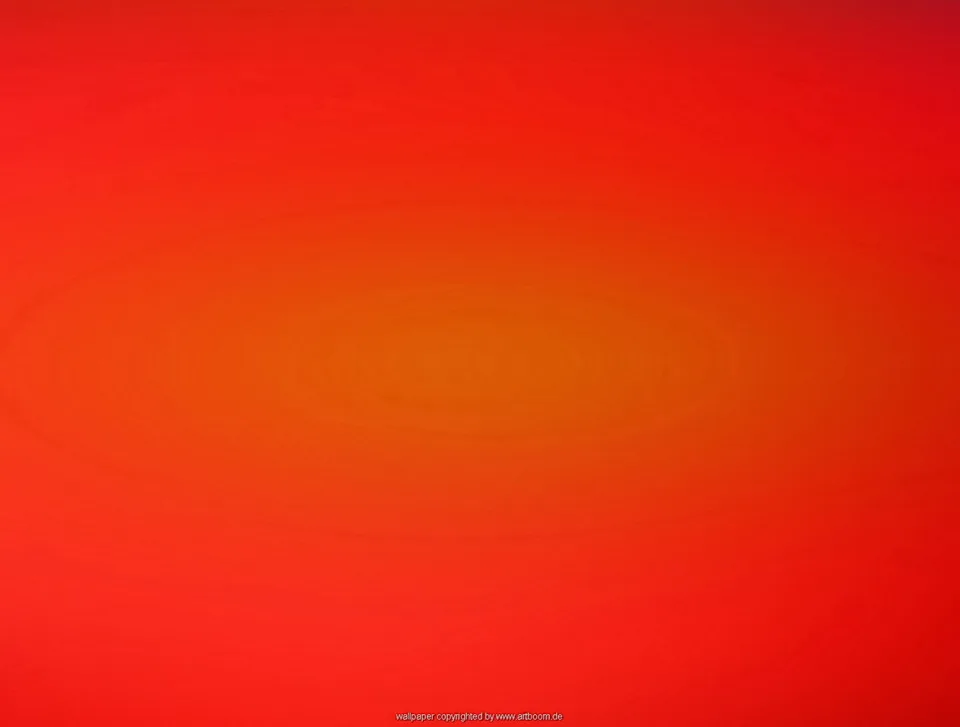 Ein weicher Farbverlauf von knalligem Rot an den Rändern zu hellerem Orange in der Bildmitte, ohne erkennbare Motive.