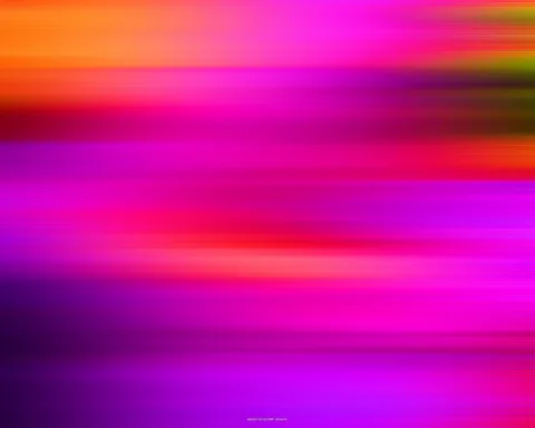 Horizontale Schlieren in Orange, Pink und Violett, die nach unten in dunkles Lila übergehen.