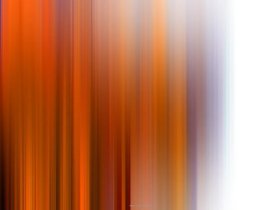 Vertikal verwischte Streifen in Orange, Braun und Violett, die von links nach rechts in helles Weiß auslaufen.