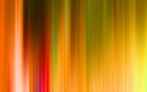 Abstraktes Bild aus vertikalen, weich verwischten Streifen in Orange, Rot, Gelb und Olivgrün, die von links nach rechts ineinander übergehen.