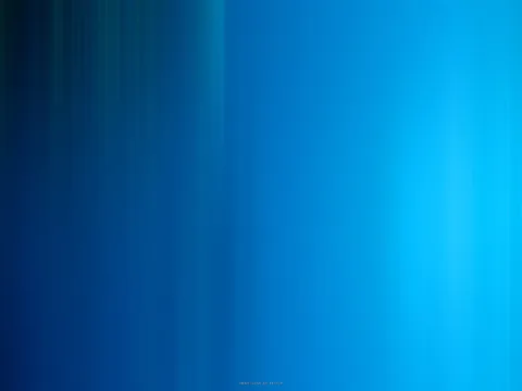 Blauer Farbverlauf mit senkrechten, verwischten Streifen, nach rechts heller werdend mit einem Lichtschein.
