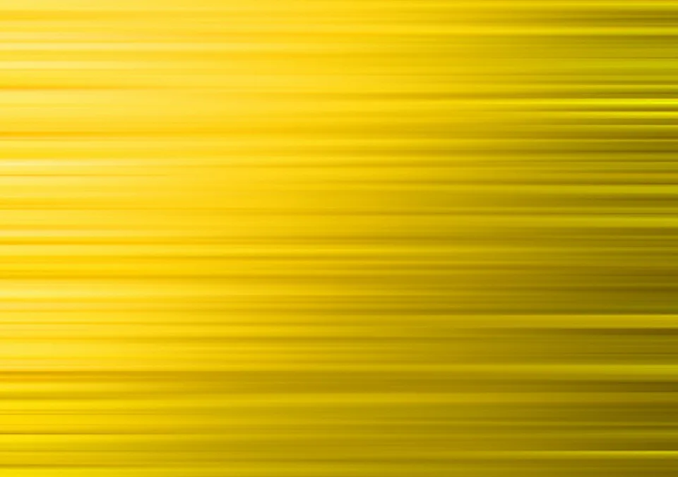 Horizontale gelbe Linien mit weichen Übergängen, links heller und rechts dunkler.