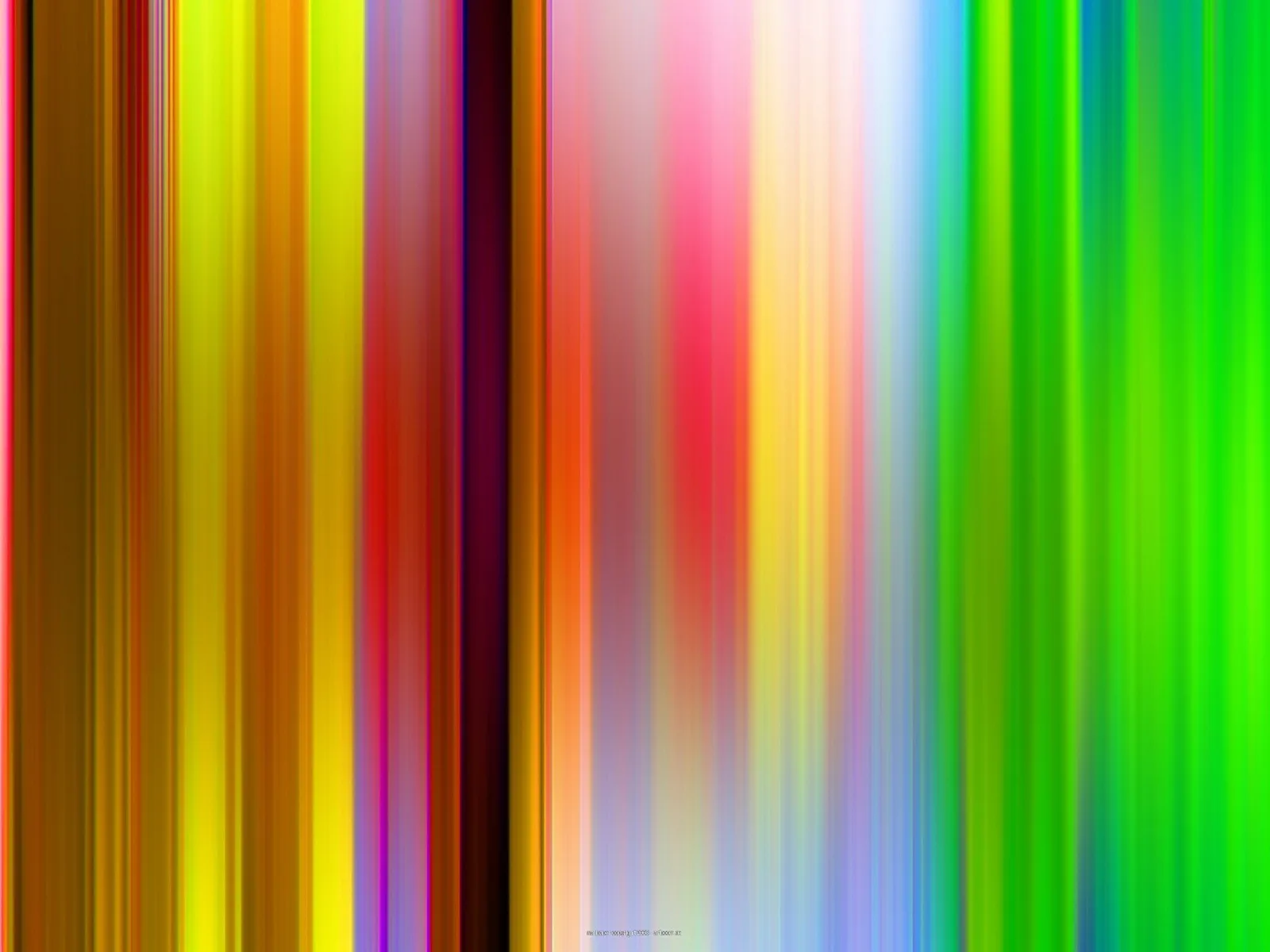 Abstraktes Bild aus vertikalen, unscharf verlaufenden Streifen in Gelb, Grün, Rot, Orange, Pink und Blau.