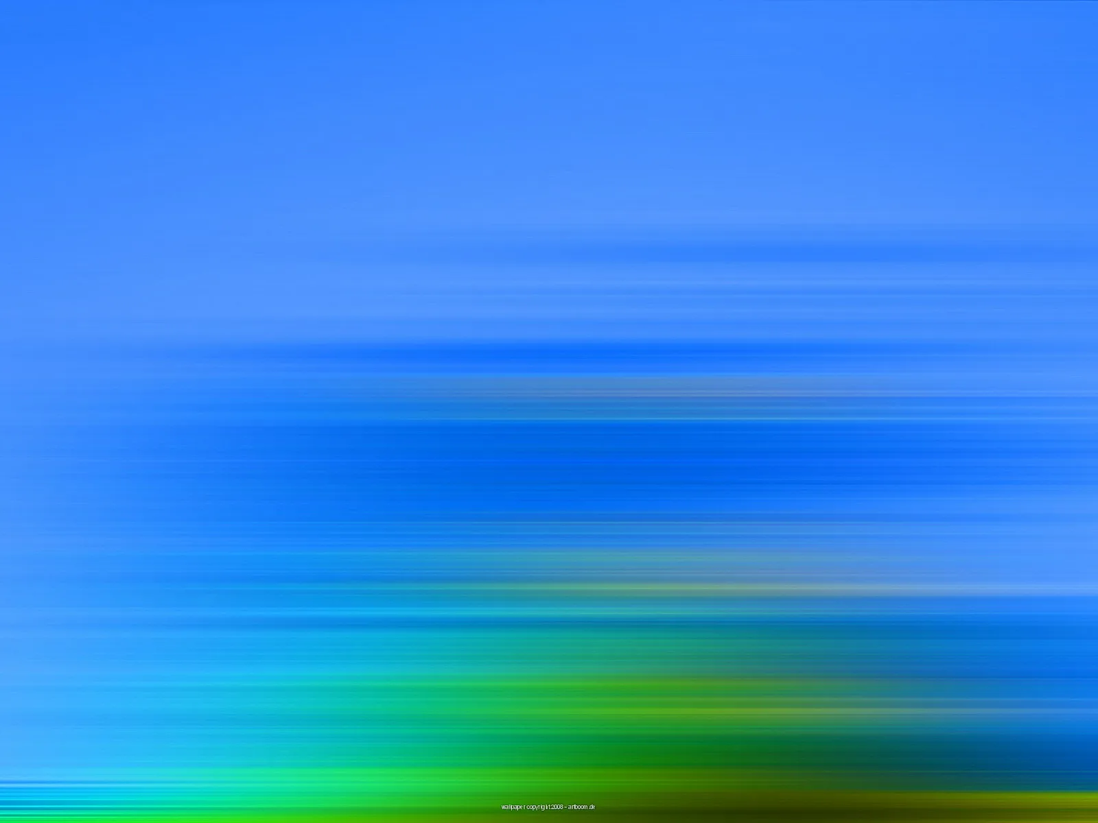 Horizontale, verwischte Streifen in Blau, die oben in helles Blau und unten in Grün übergehen.