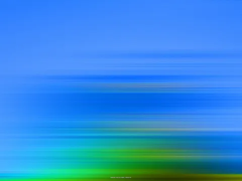 Horizontale, verwischte Streifen in Blau, die oben in helles Blau und unten in Grün übergehen.