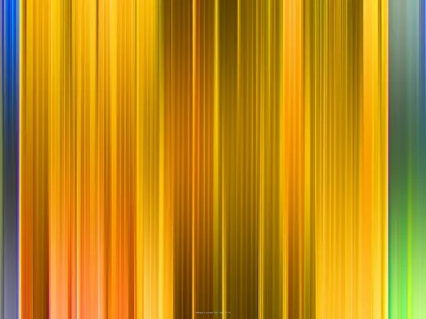 Abstraktes Bild aus senkrechten, unscharf verlaufenden Streifen in Gelb, Orange, Ocker und Grün, an den Rändern blau.