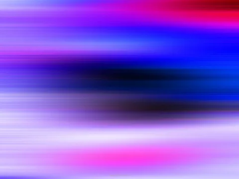 Abstrakte horizontale Streifen in Violett, Magenta, Blau und Rot, die über das Bild verlaufen, unten ein heller Bereich mit weißlichen Schlieren.