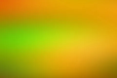 Unscharfer Farbverlauf von Orange am oberen Rand über leuchtendes Grün links bis zu Gelb und Ocker rechts und unten.