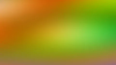 Unscharfer Farbverlauf von Orange über Gelbgrün bis Grün, oben links heller, unten ein blasser Mauveton.