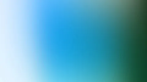 Weicher Farbverlauf von Weiß über Hellblau und Türkis bis zu dunklem Grün am rechten Rand, ohne erkennbare Motive.