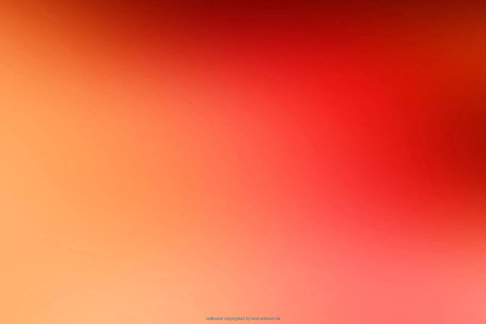 Weicher Farbverlauf von dunklem Rot oben rechts über Orange bis zu hellem Korallenrosa unten links, ohne erkennbare Formen.
