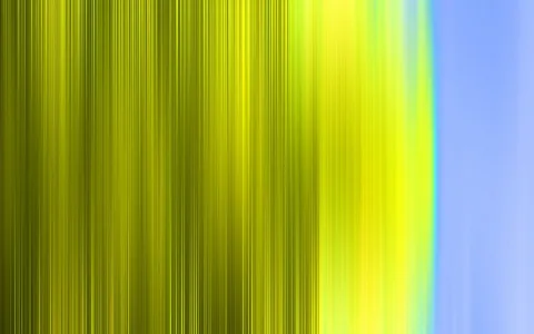 Vertikale, verwischte Streifen gehen von Gelbgrün über Gelb zu Hellblau am rechten Rand über.