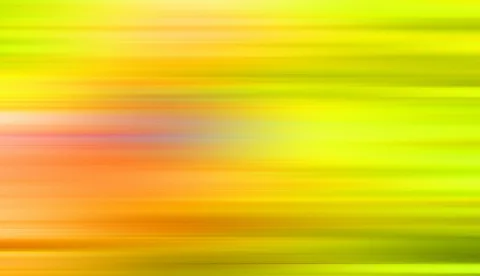 Abstrakte horizontale Schlieren in Gelb, Grün und Orange, links von einem rosa Lichtstreifen durchzogen, rechts heller und ruhiger.