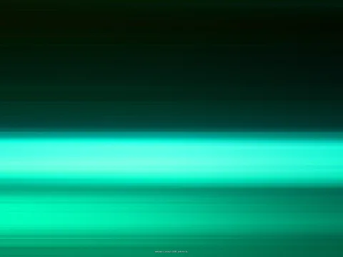 Horizontale türkisfarbene Lichtstreifen, die von einem dunklen oberen Bereich zu einem hellen Band in der Mitte übergehen.
