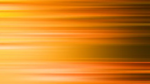 Abstrakte Bewegungsunschärfe aus horizontalen Linien in Orange, Gelb und Braun, die von links hell nach rechts dunkler verlaufen.