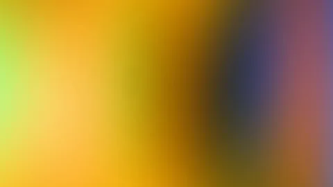 Unscharfer Farbverlauf von Gelbgrün links über Orange bis Blau und Rosa rechts