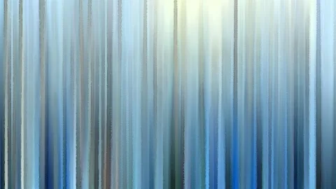 Abstraktes Bild aus senkrechten, unscharfen Streifen in Blau, Grau und Cremeweiß, oben heller leuchtend.