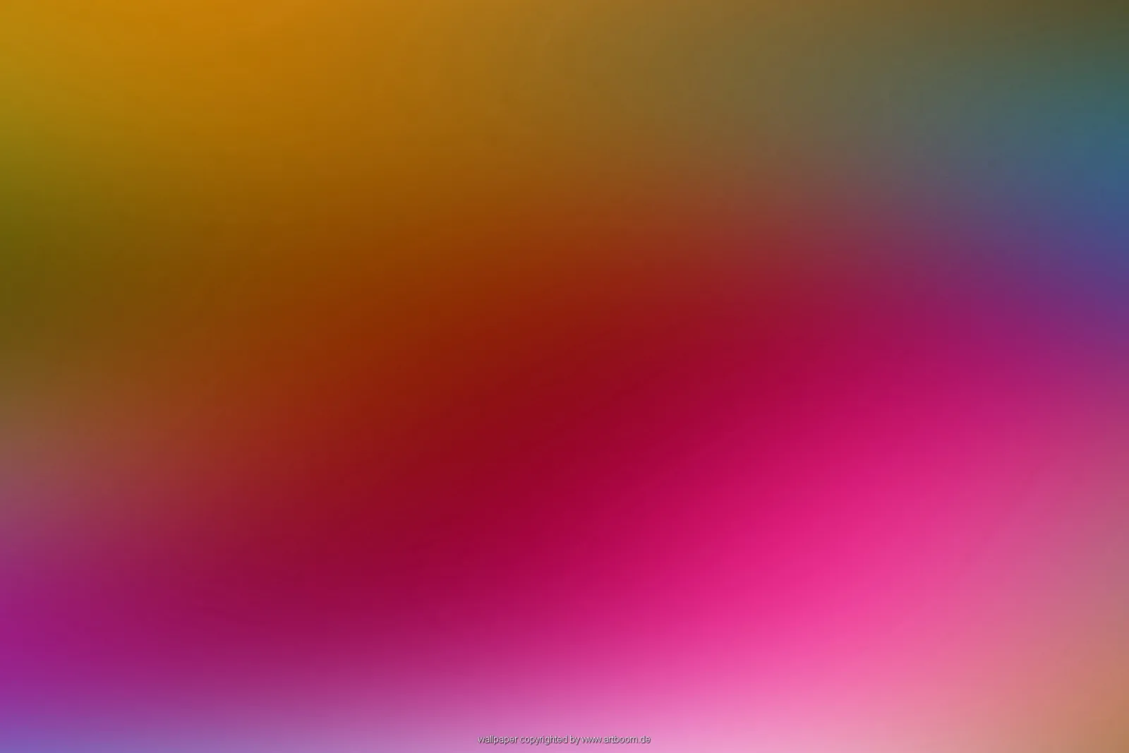 Weich verlaufender Farbverlauf von Orange und Gelb über Pink und Magenta bis zu Violett und Türkis.