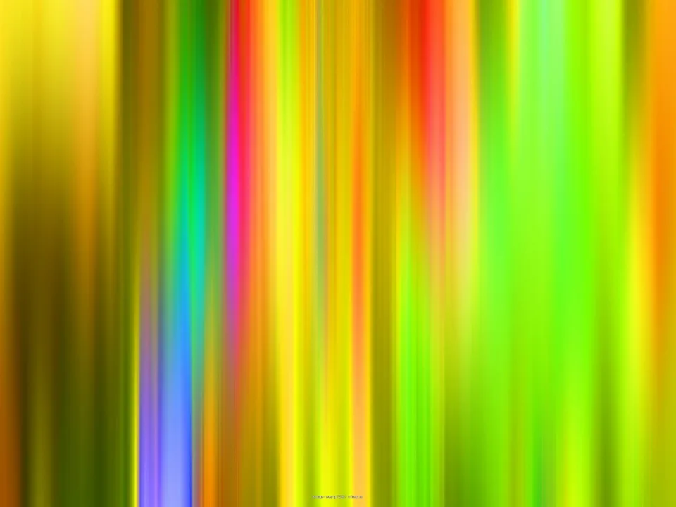 Abstraktes Muster aus vertikalen, unscharf verlaufenden Streifen in Gelb, Grün, Orange, Rot, Magenta und Blau.