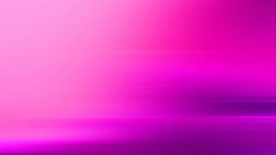 Abstrakter Hintergrund mit horizontalen pinken und violetten Lichtstreifen, die von hell rosa links nach dunkel violett rechts verlaufen.