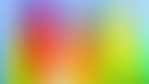 Unscharfer Verlauf aus Blau, Violett, Rot, Orange, Gelb und Grün, mit hellen Zonen in der Mitte und unten.