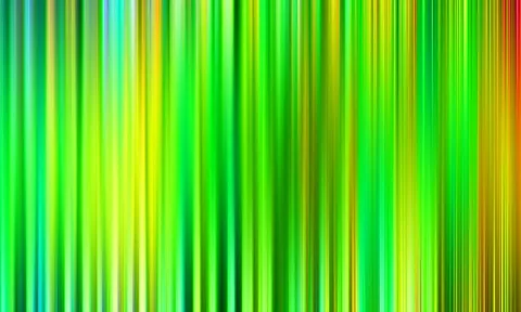 Vertikale, verwischte Linien in Grün, Gelb und Blau, die von links nach rechts in Orange und Rot übergehen.