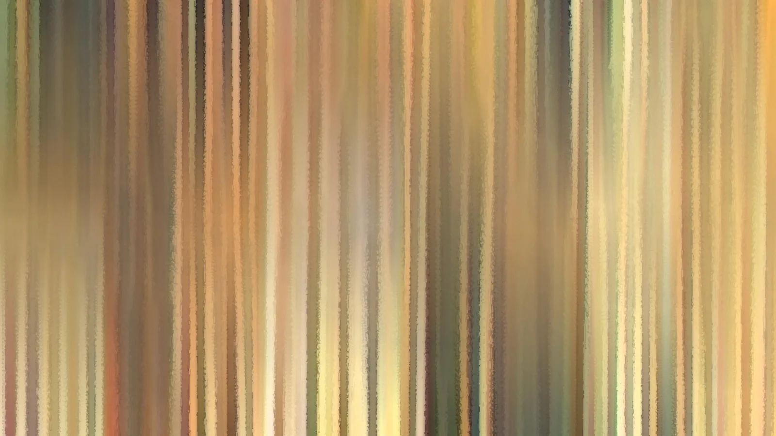 Abstrakte vertikale Streifen in Beige, Ocker, Braun und Grün.