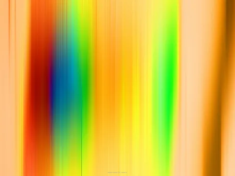 Abstrakte vertikale Streifen in Orange, Gelb, Grün, Blau und Rot, die unscharf ineinander übergehen.