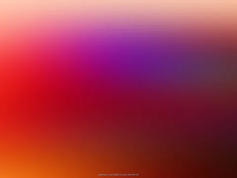 Weich verlaufender Farbverlauf von Apricot oben über Violett und Rot bis zu Orange und dunklem Braun unten.