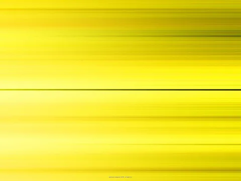 Abstrakte gelbe Fläche mit horizontalen Streifen und Lichtstrahlen, in der Mitte eine dunkle waagerechte Linie.