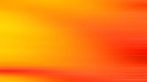 Unscharfe Farbverläufe in Gelb, Orange und Rot mit horizontalen Lichtstreifen, nach rechts dunkler werdend.