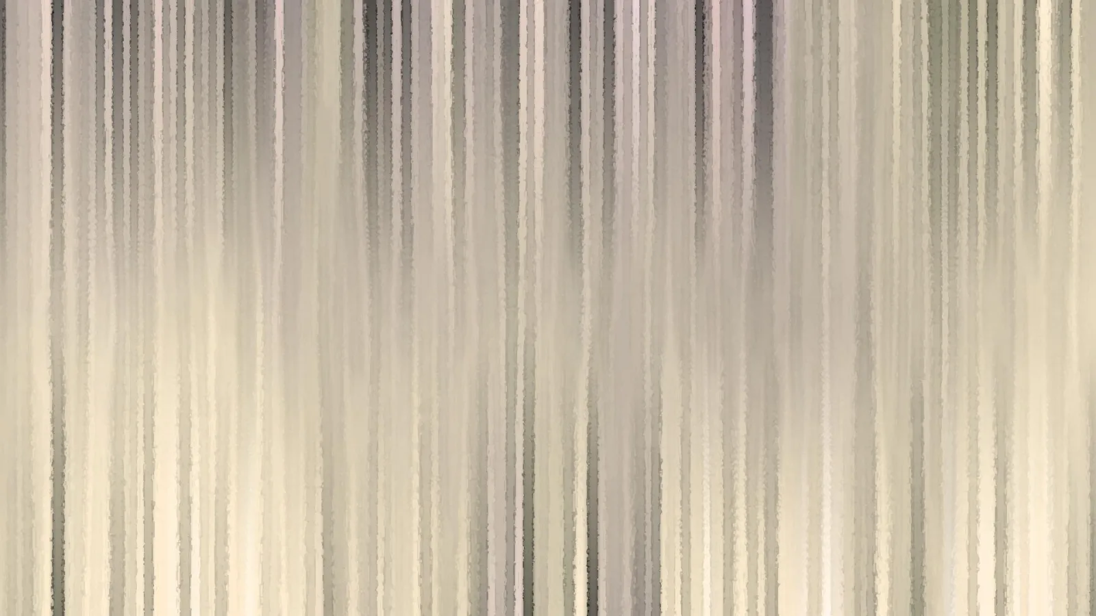 Abstraktes Bild aus vertikalen hellen und grauen Streifen in Beige, Taupe und Lavendel mit malerischer Textur.