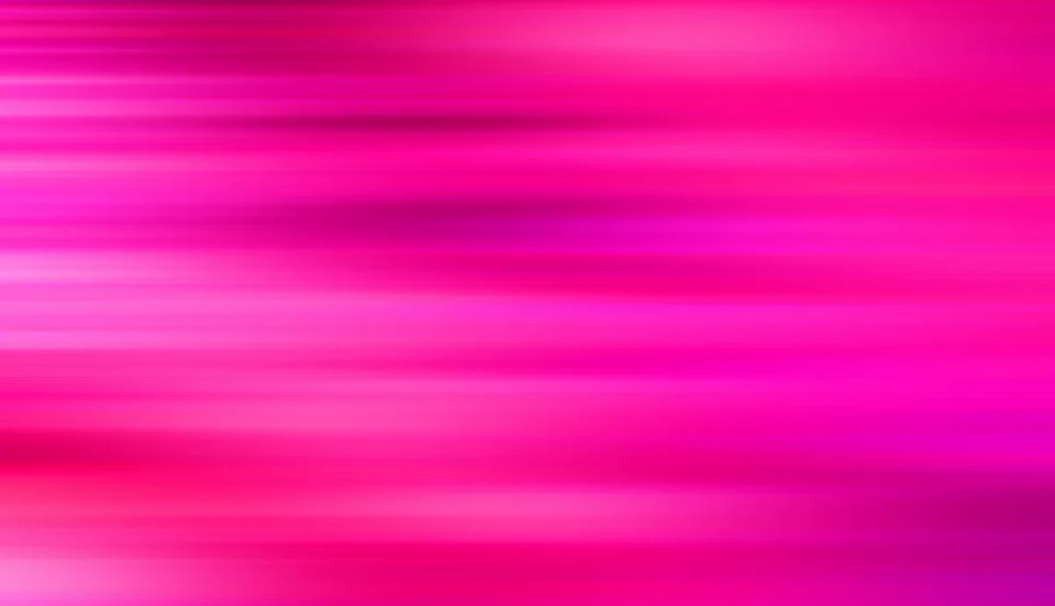 Abstrakte Fläche aus horizontalen pinken Streifen mit weichen Verläufen von hellem zu dunklem Magenta.