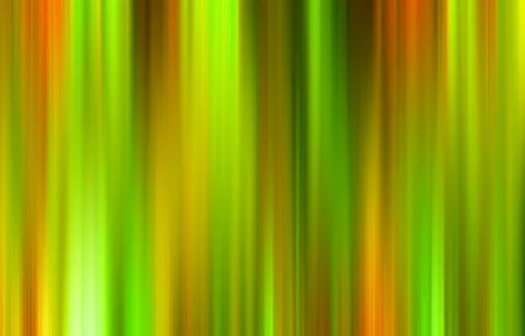 Abstraktes Bild aus senkrechten, unscharf verlaufenden Streifen in Grün, Gelb, Orange und Dunkelbraun.