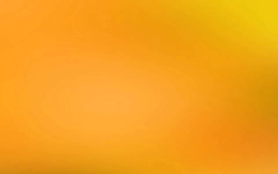Weicher Farbverlauf in Orange und Gelb, zur Mitte hin heller, am oberen rechten Rand gelb.