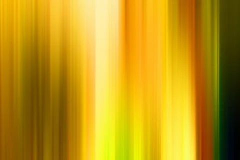 Abstrakte, senkrechte Streifen in Gelb, Orange und Grün, zur Mitte hin heller und an den Rändern dunkler.