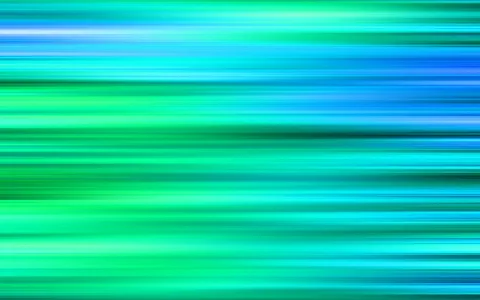 Abstraktes Bild aus horizontalen, verwischten Linien in Türkis, Grün und Blau, die von links nach rechts verlaufen.