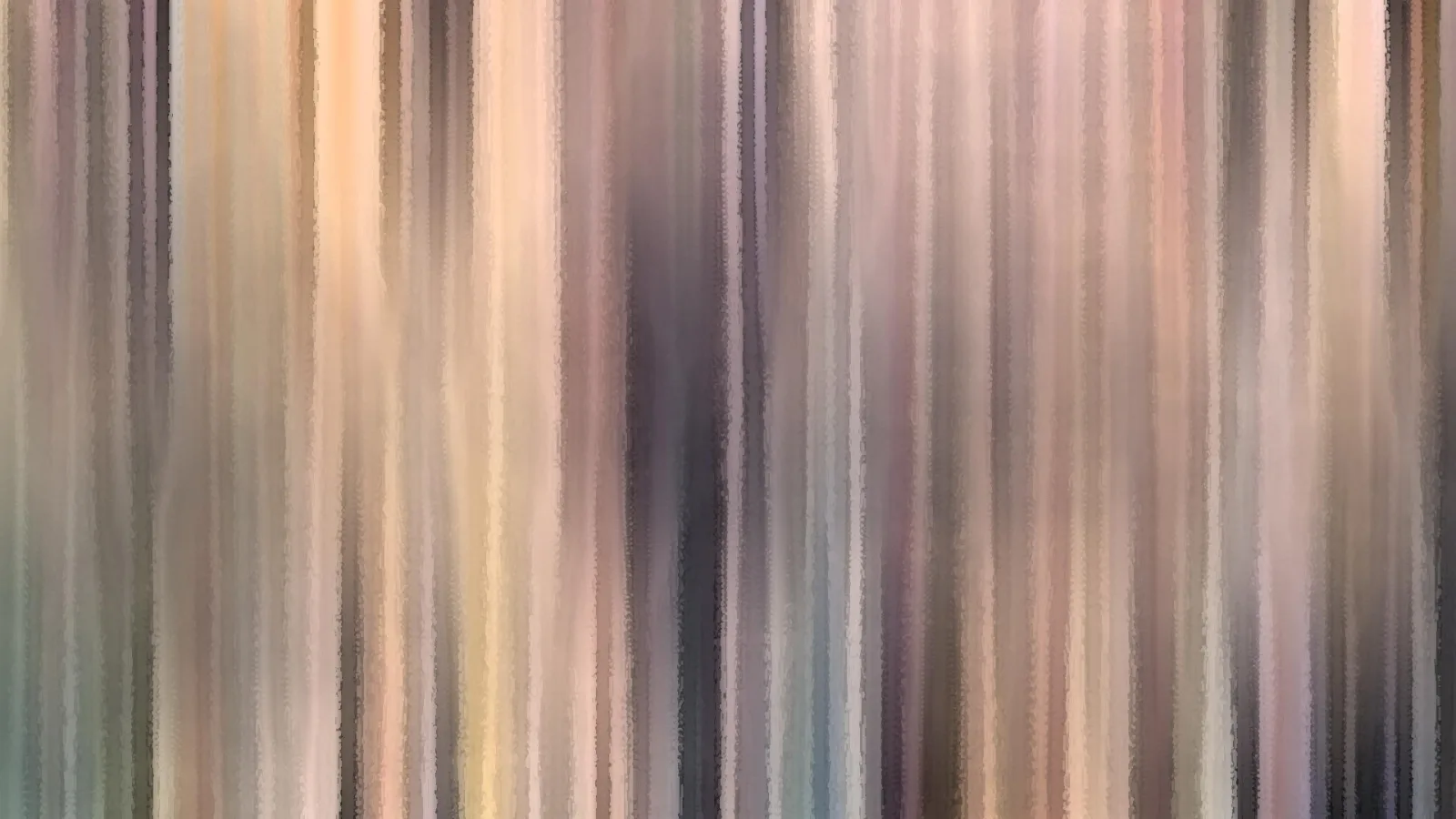 Abstrakte vertikale Schlieren in Beige, Rosa, Grau und Braun.