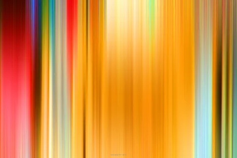 Abstrakte vertikale Streifen in Rot, Gelb, Orange, Blau und Grün, zu weichen Verläufen verwischt.