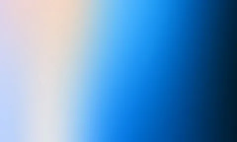 Weich verwischter Farbverlauf von cremefarben und hellrosa links über helles Blau bis zu dunklem Marineblau rechts.
