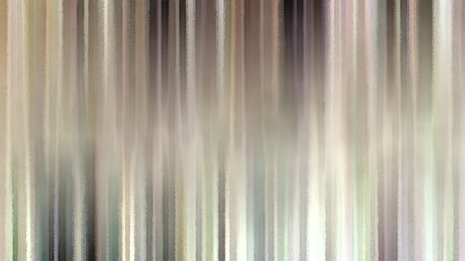 Abstraktes Bild aus vertikalen, unscharfen Streifen in Beige, Grau, Grün und Rosa.