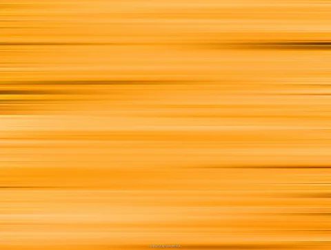 Abstrakte Komposition aus horizontal verwischten orangefarbenen und gelben Streifen mit dunkleren Linien in unterschiedlicher Höhe.